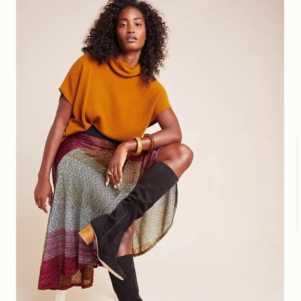 NWT Anthropologie Cecilia Prado Abstract Midi Skirt #081